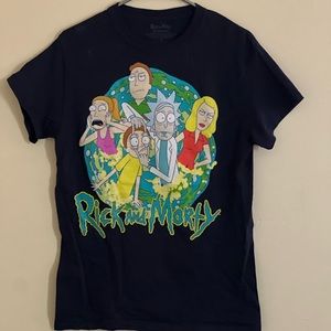 Rick and Morty Navy Blue top